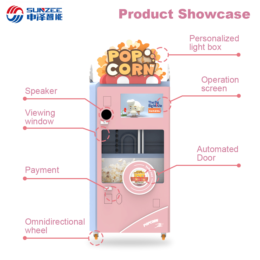 Fully Automatic Popcorn Vending Machine Manufacture Automatic Pop Corn Popcorn Vending Machine Mall