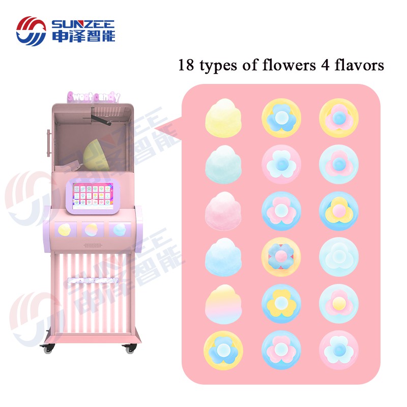 SUNZEE MG231 Mini Cotton Candy Machine Popular Vending Machine Cotton Candy for Home and Party