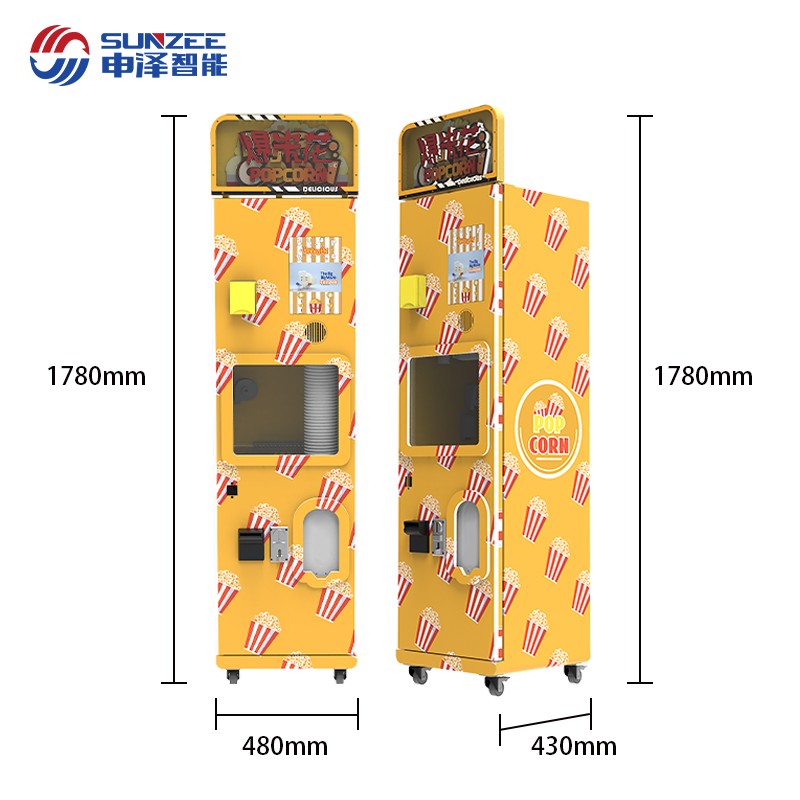 Self Service Automatic Popcorn Vending Machine Robot Pop Corn Vending P10