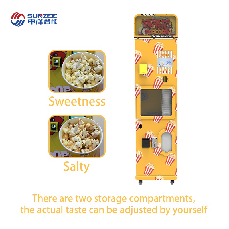 Self Service Automatic Popcorn Vending Machine Robot Pop Corn Vending P10