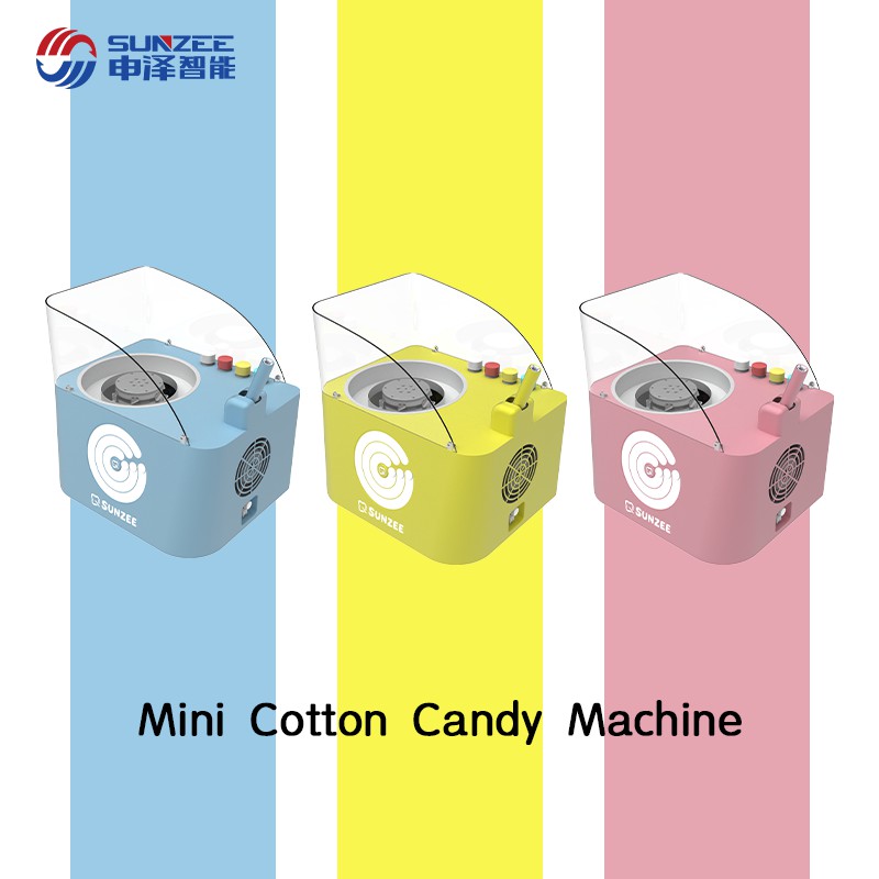 SUNZEE MG121 Mini Cotton Candy Machine Popular Vending Machine Cotton Candy for Home and Party
