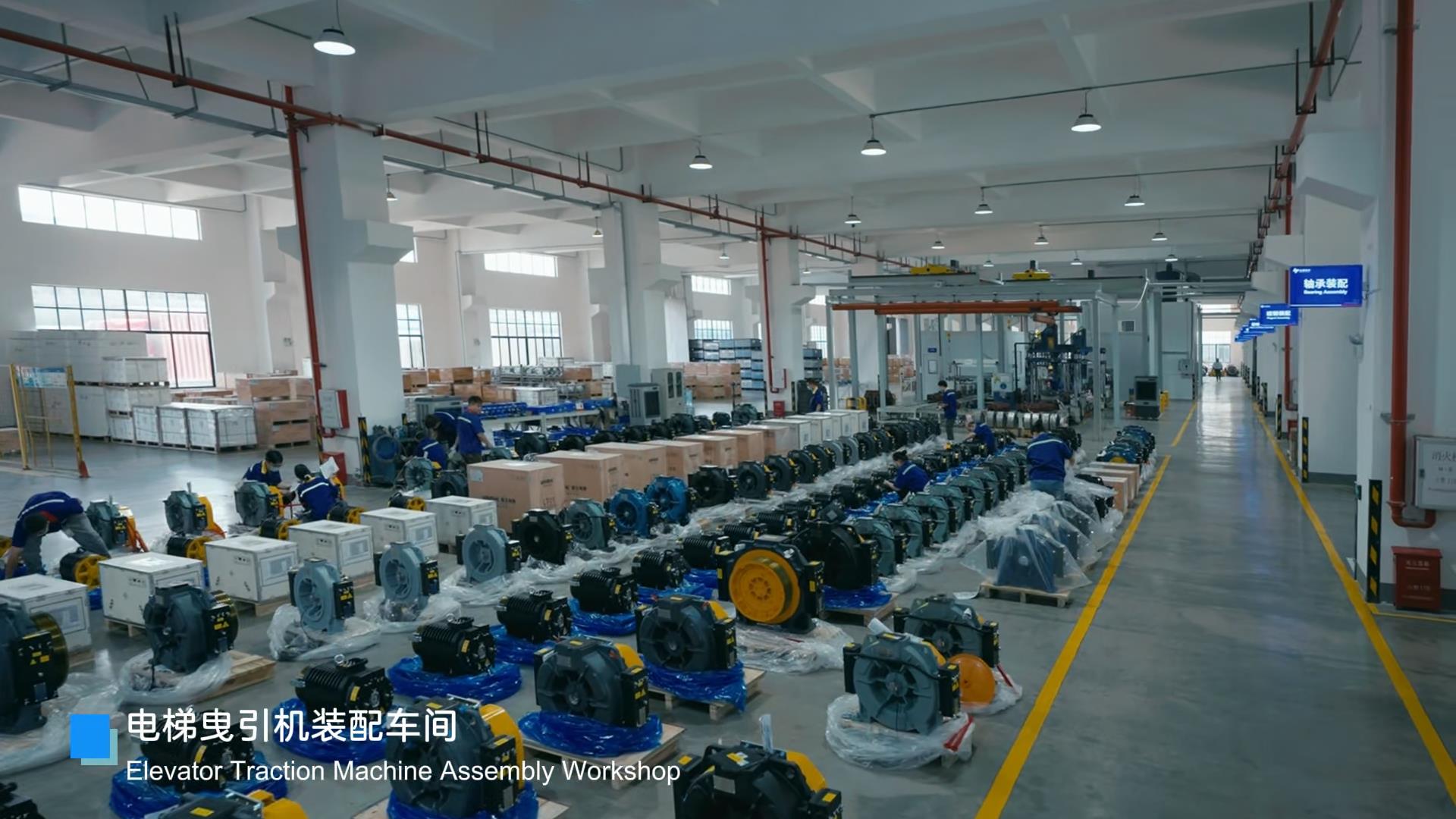 Hepu Power Elevator Traction Machine Workshop