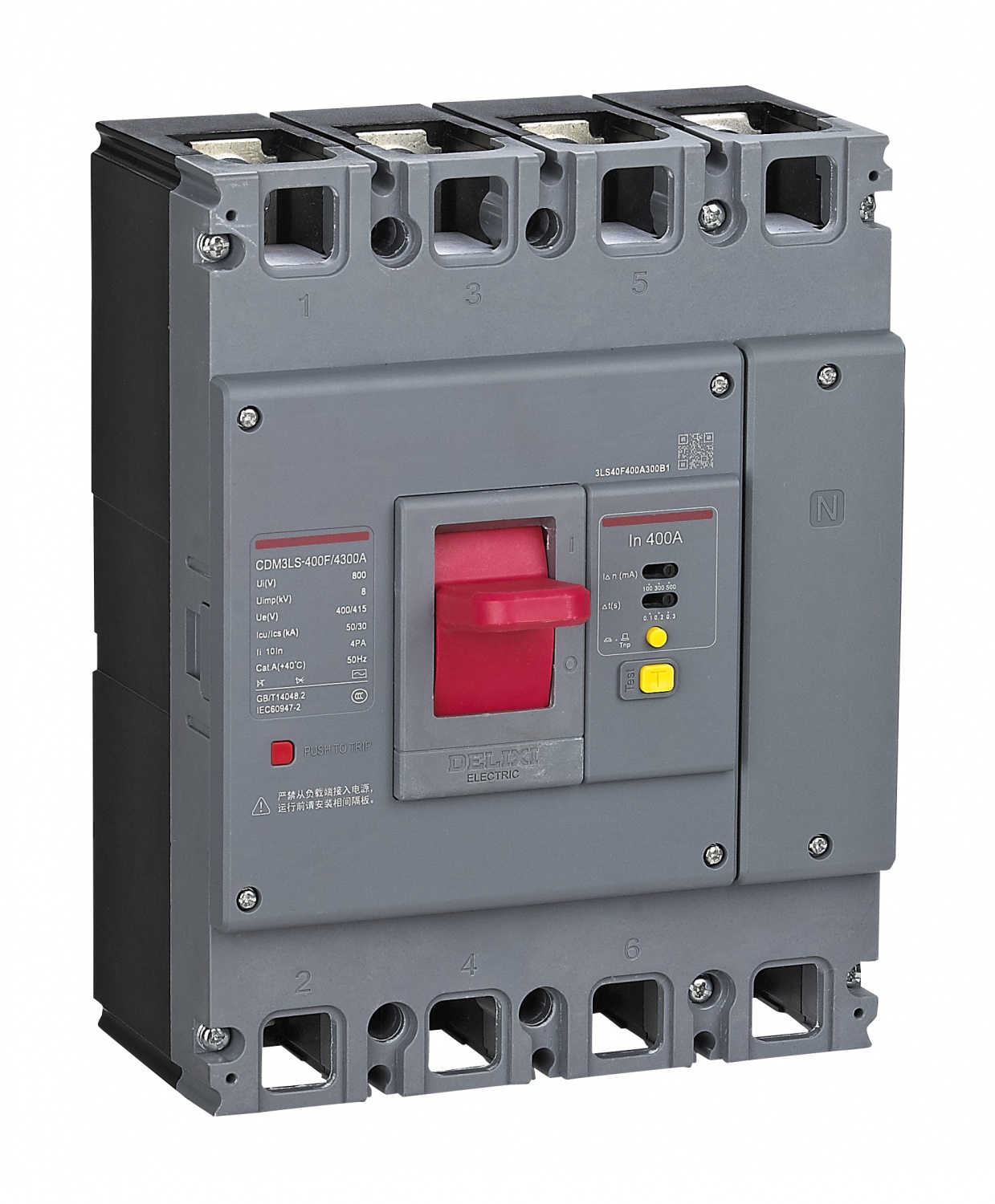Delixi-CDM3LS residual current action circuit breaker