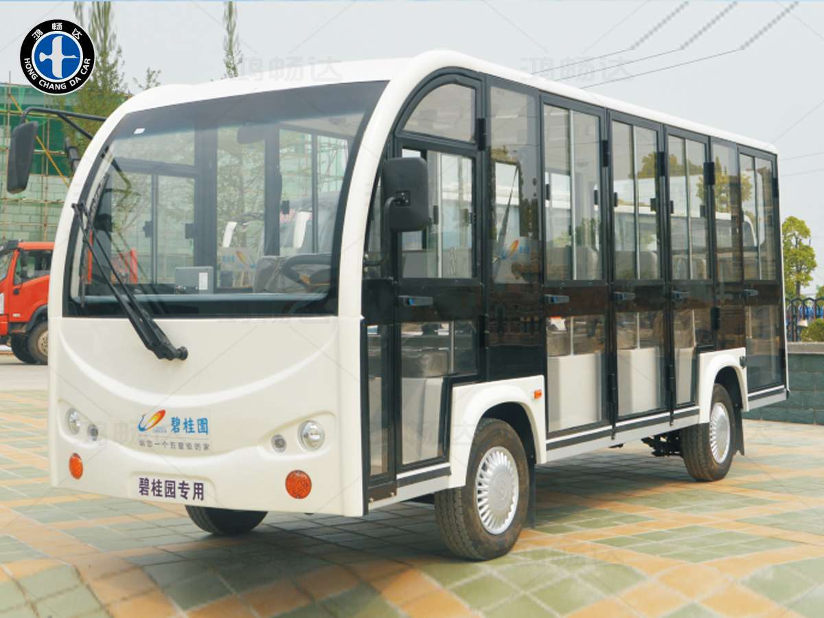 14座封闭式观光车
