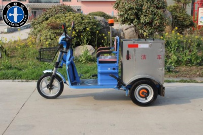 电动三轮车快速保洁车（120L不锈钢车厢）