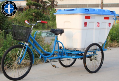 500L塑料桶人力保洁车