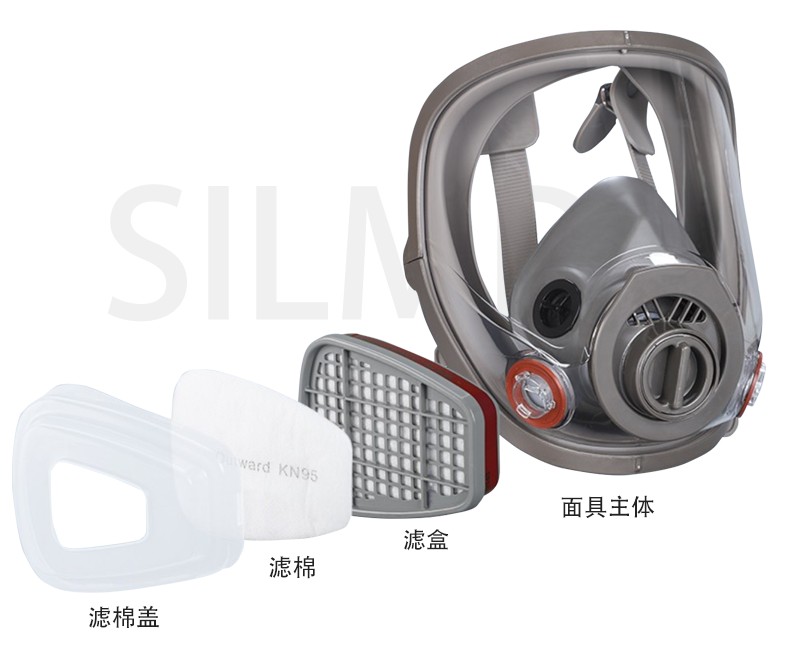 球形三接防护面具