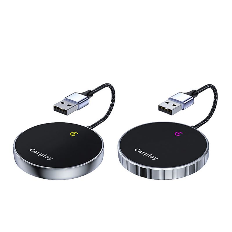 Portable Carplay Box 2 in 1 with USB Cable Carplay Converter Plug and Play