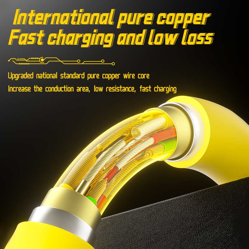 New Fashionable Digital Display 4 in 1 Fast Charging USB cable 66W Fast Charging Date Cable