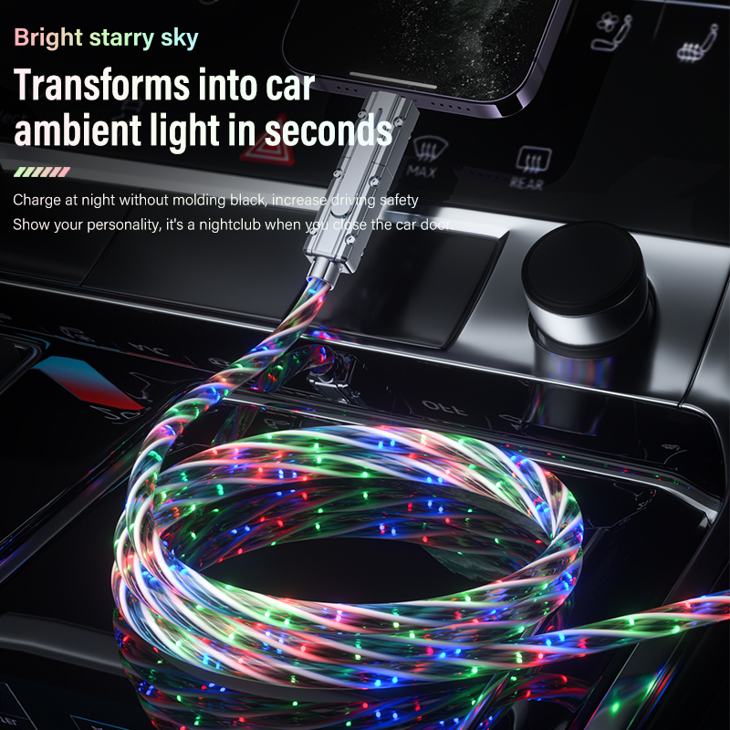 4 in 1 Starlight Data Cable PD100W 27W Fast Charging Cable
