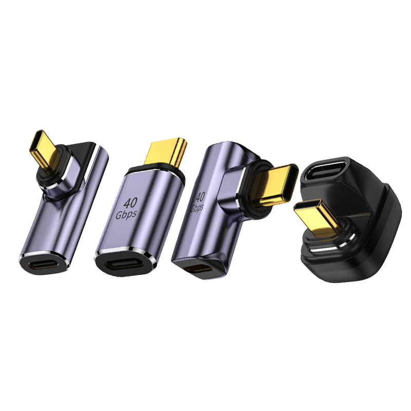 Magnetic USB4.0 Type-C Charge Adapter | 40Gbps PD 100W Fast Charging | 8K U-Shape Plug Converter RWC152