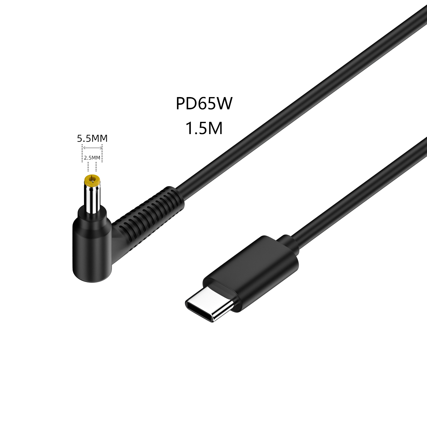 65W USB Type C Male PD to DC Converter - Universal Laptop Charger Cable RWC115