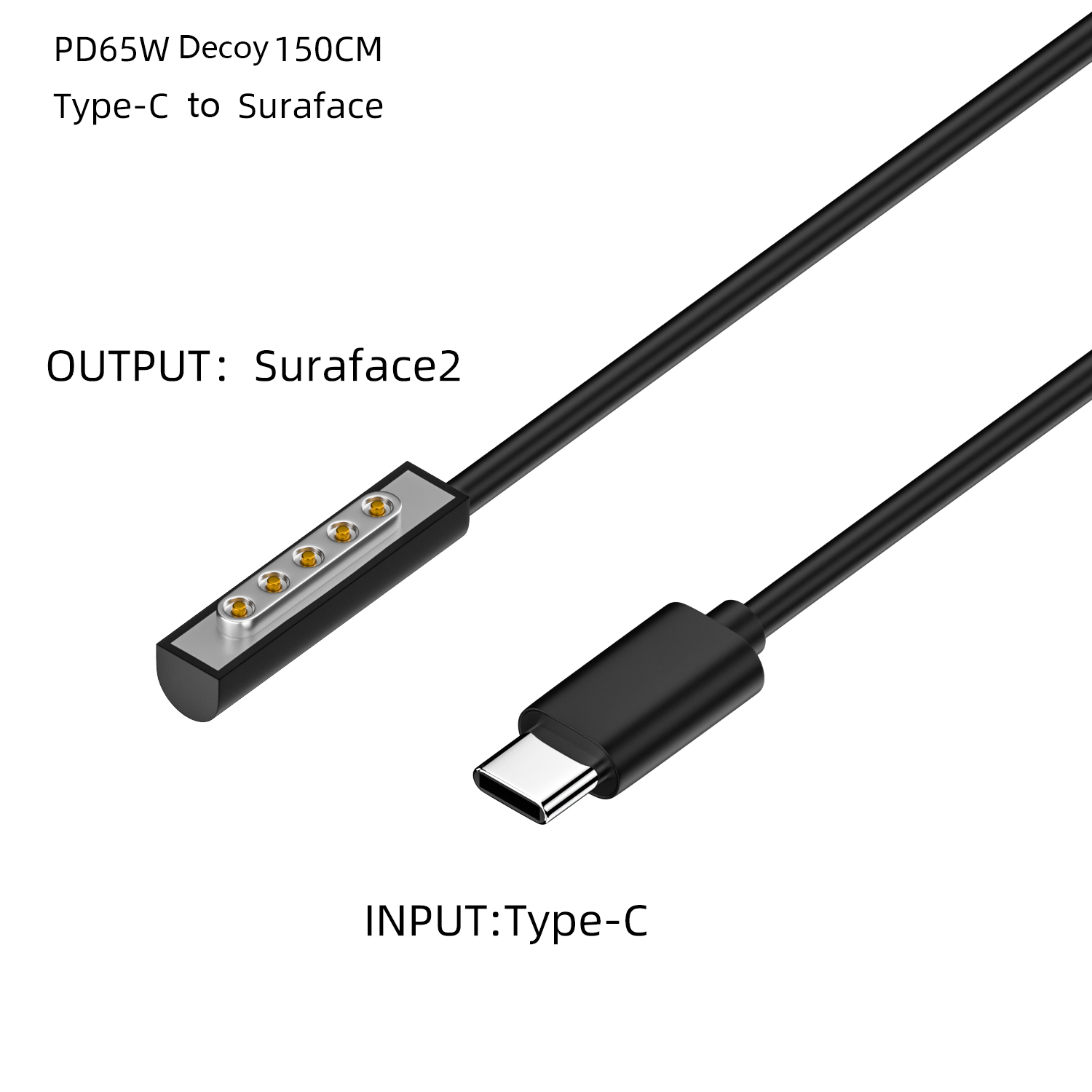 65W USB Type C Male PD to DC Converter - Universal Laptop Charger Cable RWC115