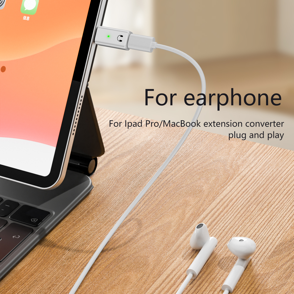USB C to 8 pins converter for earphone Type-C 8 Pins Adapter Audio Transmission Sound Recording Plug Connector For Apple RWC155