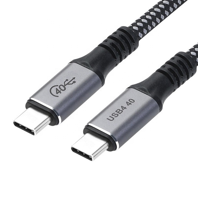 High End 40Gbps 100W PD 5A QC 4.0 Type USB C To USB C Cable USB-C Quick Charge 4.0 Cable Cord RWC161