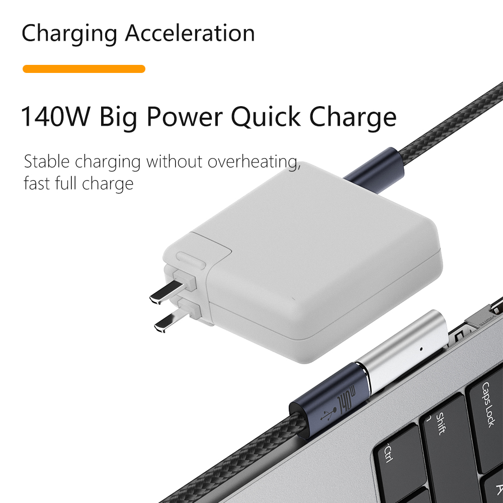 Ma9 3 To Usb C Converter Adapter 140w Fast Charging Magnetic Automatic Connection Type C To Ma9 3plug Adapter For Mac B RWA167