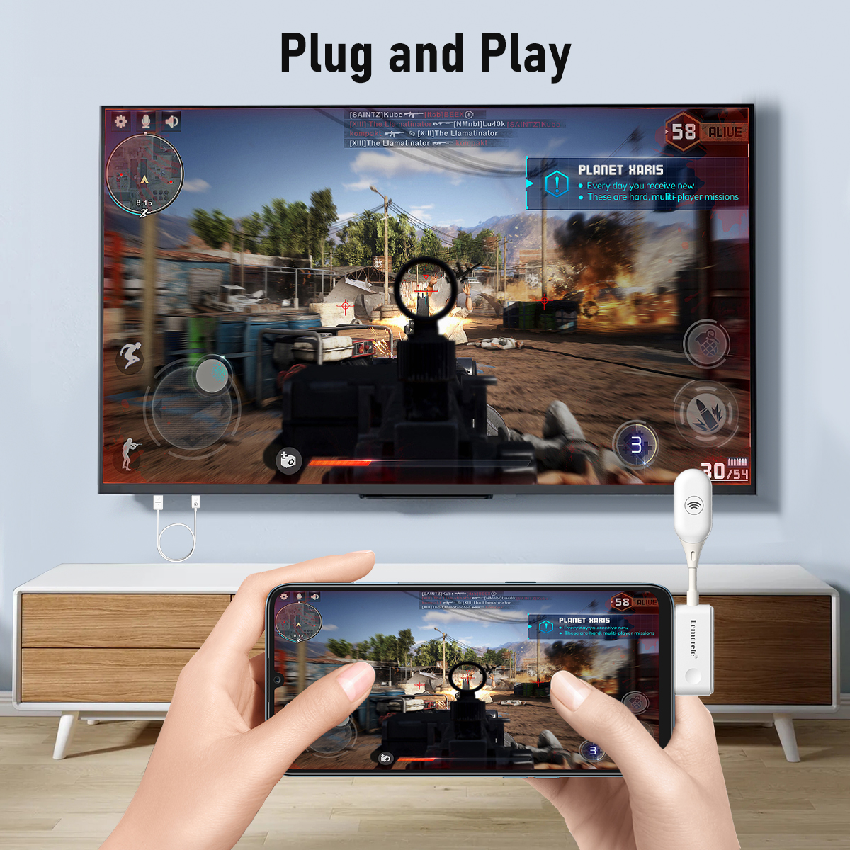 Wireless HDMI Video Transmitter And Receiver Kits 5G HD Wireless Transmitting System 4K Plug And Play For Home Streaming Tv	RWC181