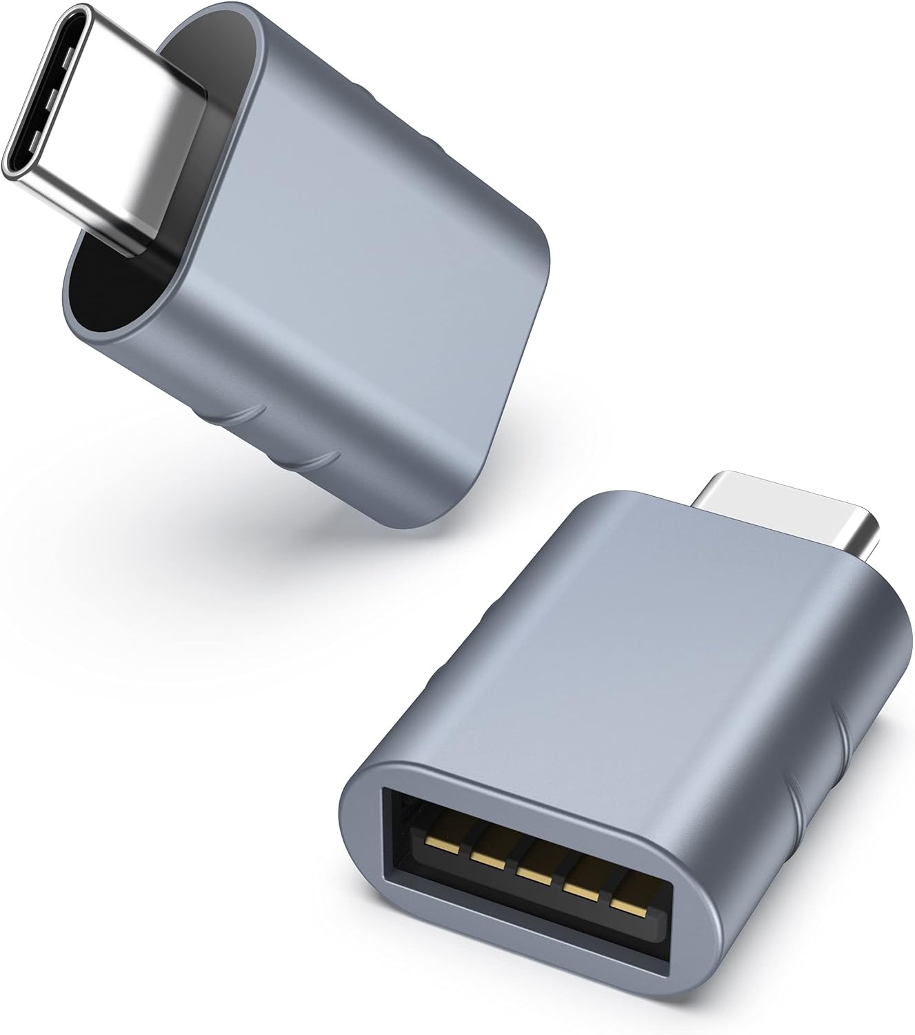 USB C to USB Adapter Pack of 2 USB C Male to USB 3.0 Female Adapter Compatible with MacBook Pro Air 2024, Microsoft Surface, iPad,Samsung Notebook, Dell XPS and More Type C Devices,Space Grey	RWC185