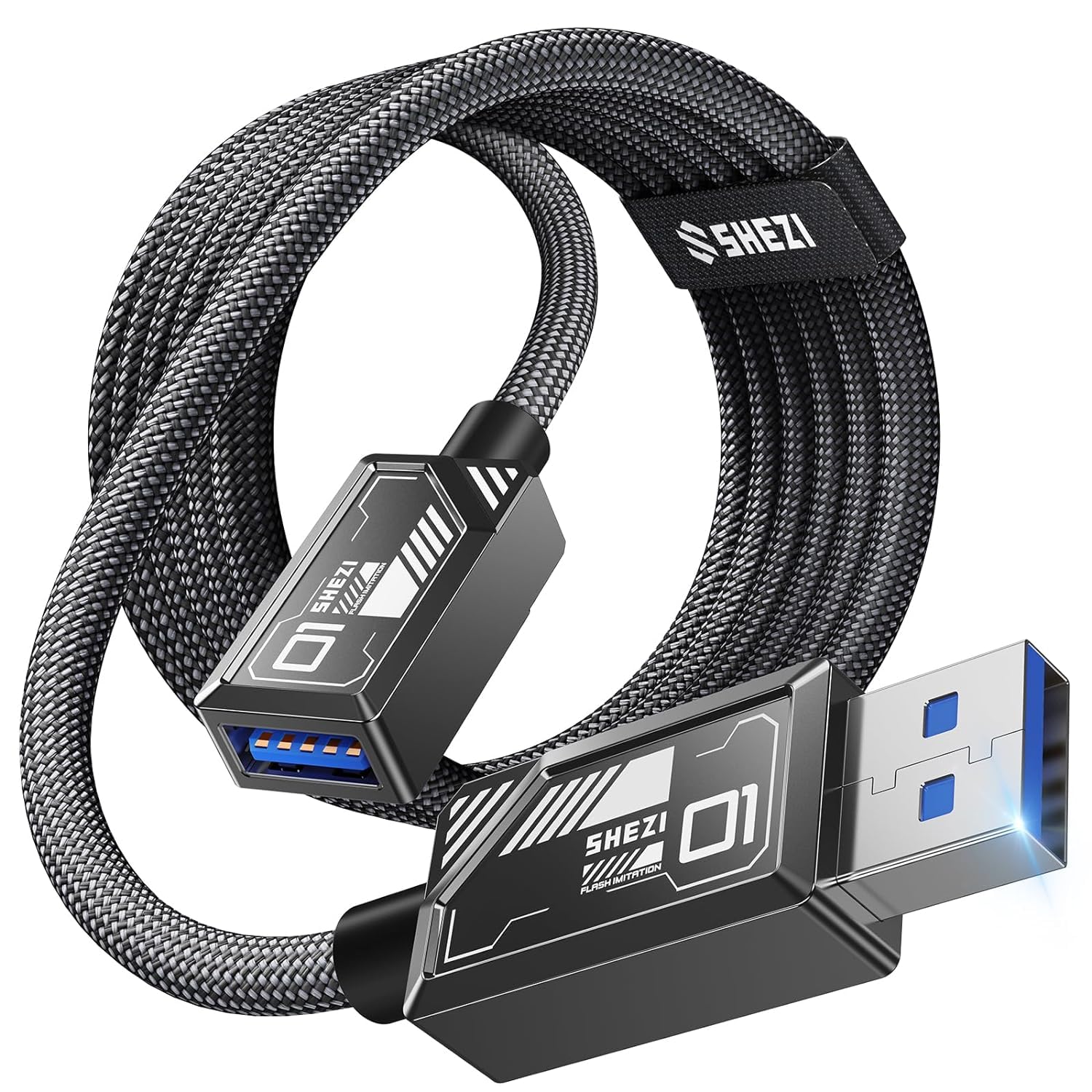 USB Extension Cable, USB 3.0 Extension Cable Type A Male to Female USB Extension Cord [5Gbps High-Speed Data Transfer] for Webcam/Camera/Phone/USB Hub/Mouse/Keyboard/Printer/Hard Drive-6.6FT	RWC186