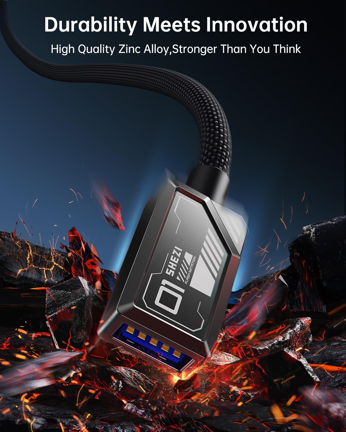 USB Extension Cable, USB 3.0 Extension Cable Type A Male to Female USB Extension Cord [5Gbps High-Speed Data Transfer] for Webcam/Camera/Phone/USB Hub/Mouse/Keyboard/Printer/Hard Drive-6.6FT	RWC186