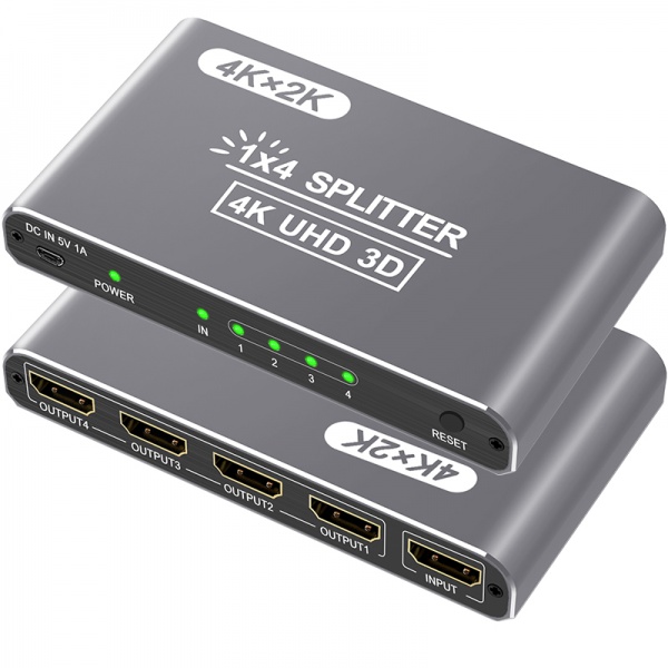 Multiple Hdmi Splitter 1x4 Matrix 4 In1 Out Switch Hd Splitters Hdmi 4k Switch Splitter For 4 Monitors	RWC188