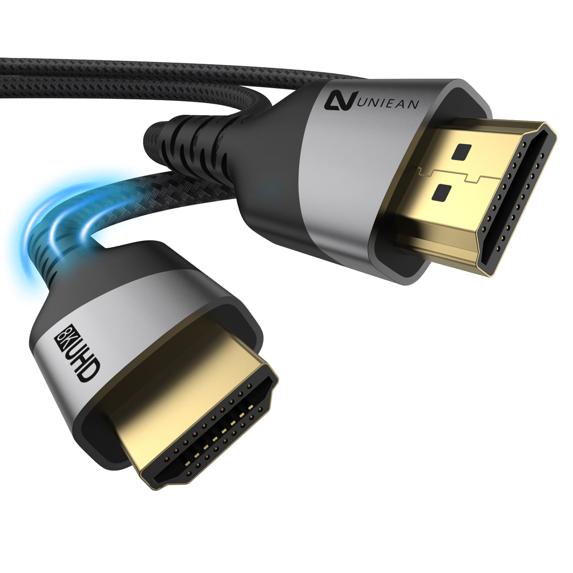 OEM ODM Braided 8k 60Hz HDMI to HDMI Cable 2.1 High Speed 48Gbps HDMI Cable RWC191