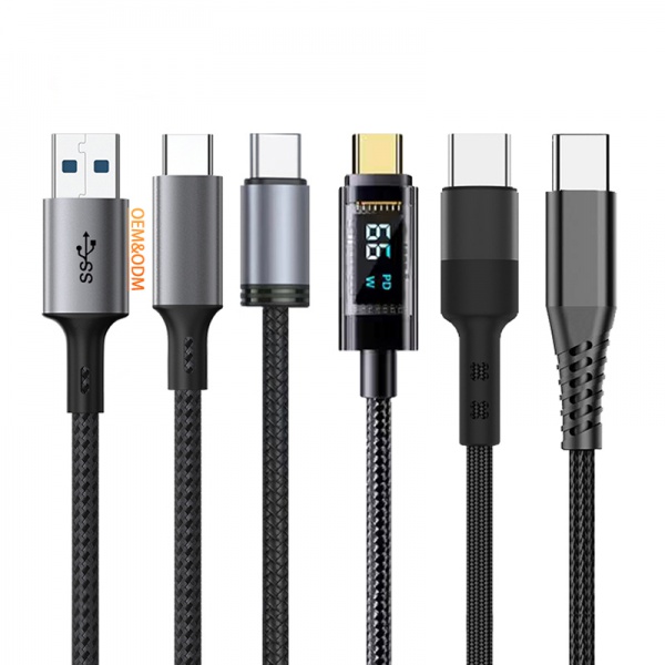2M 3M USB A 2.0 to C Digital display Cable Type C Usb Fast Charging Cable Data Cables For iphones 15 pro max	RWC193