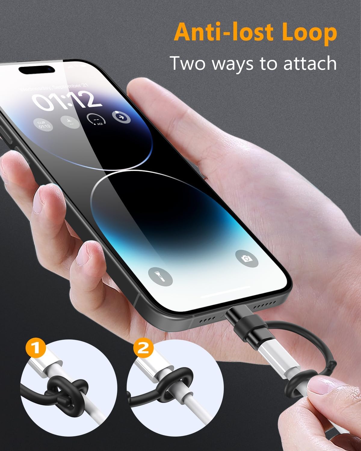 USB C to Lightning Adapter 27W PD Fast Charging for iPhone 14/13/12/11,for iPad Pro/Air/Mini,for AirPods F-ADP001