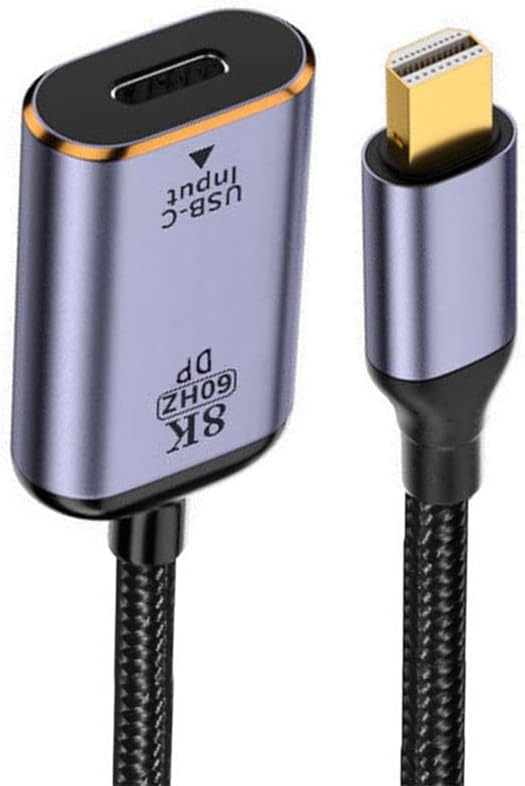 USB-C Type C Female Source to Mini Displayport DP 1.4 Sink HDTV Cable 8K@60hz 4K@120hz for Tablet Phone Laptop  RWC212