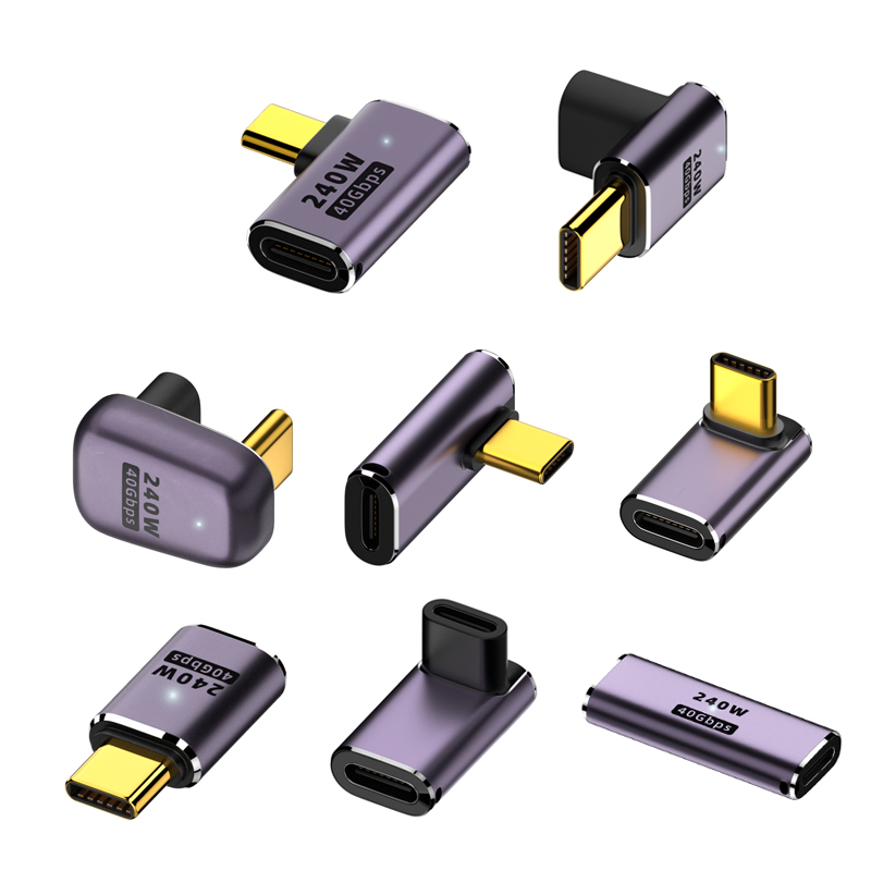 USB type C data charging 40gbps 240W female to female extender adapter