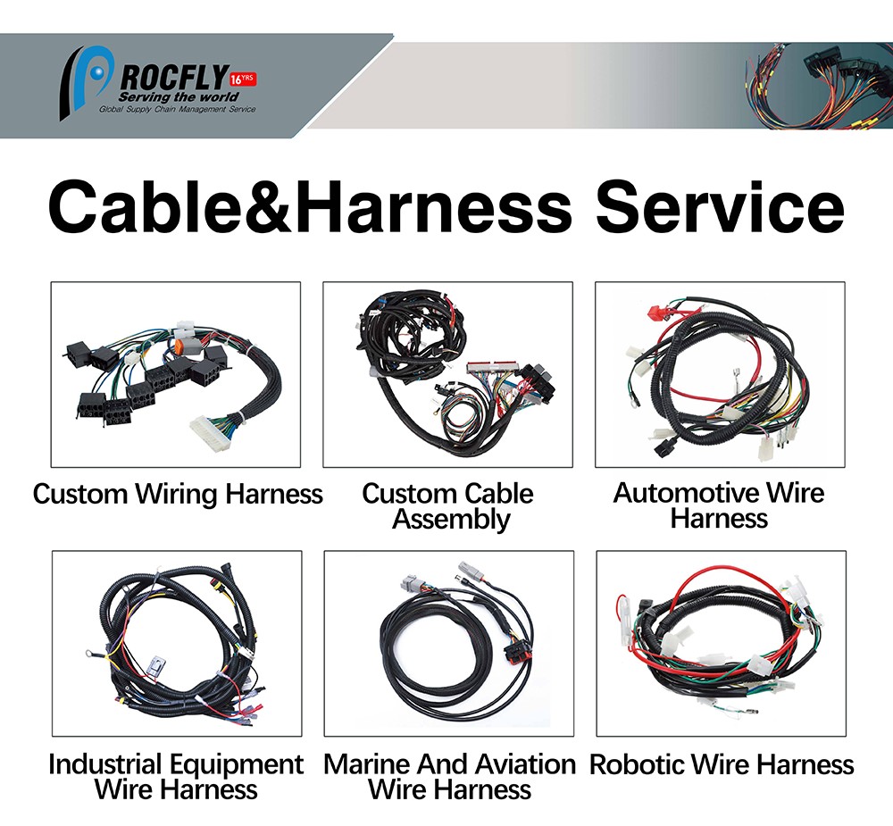 Wire and Harness Manufacturers Engine Automotive Electrical Wiring Harness and Custom Cable Wire Harness Cable Assembly