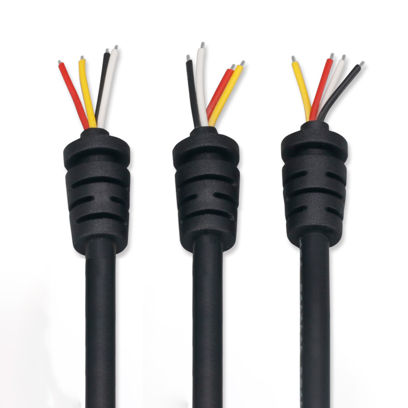 Solar lamp 2-core male and female extension cord multi-core DC5521 with locked power cord with tail card waterproof wire SR