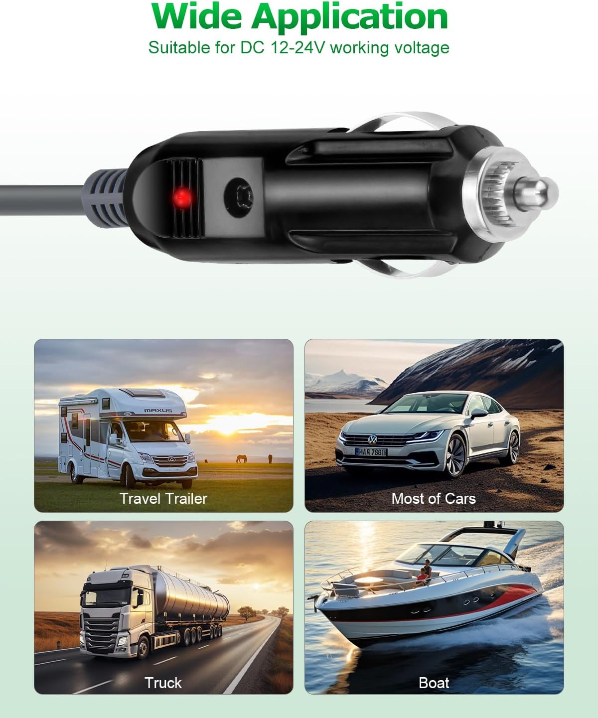 Starlink Mini DC Power Cable Cigarette Lighter 10FT Starlink Mini Cable