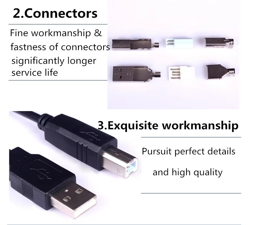 USB2.0 AM to BM Printer CABLE for Printer Machine cable manufacturer