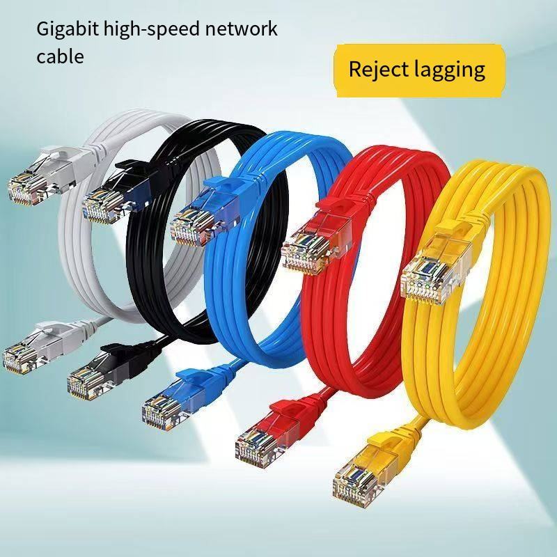 Highly Cost-effective CAT5 Network Cable, 1M - 50M, with RJ45 Connector, Suitable for Security Monitoring and POE Power Supply.