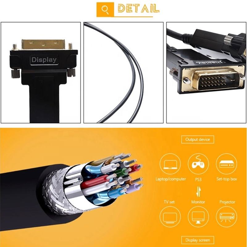 4K 60Hz 1080P 3D AOC Fiber Optic DVI to DVI Male to Male Active Optical Cable 1M 1.5M 2M 3M 5M 10M 15M 20M 30M 50M 100M