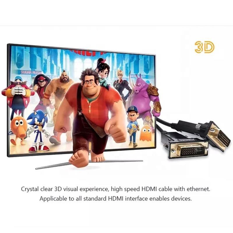 4K 60Hz 1080P 3D AOC Fiber Optic DVI to DVI Male to Male Active Optical Cable 1M 1.5M 2M 3M 5M 10M 15M 20M 30M 50M 100M