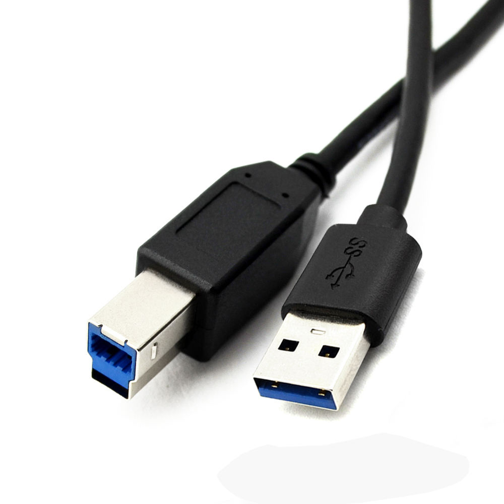 Super Speed USB-A to USB-B Type 3.0 Cable Support 5Gbps for for Printer Scanner HP Canon Lexmark Epson Dell USB B Male Cable