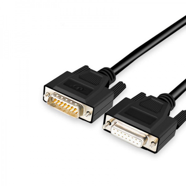 Factory Direct Custom D SUB Connector DB9 DB15 DB25 DB50 Male to Female Cable RS232 Cable