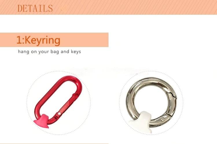 Portable Key Chain USB Cable Colorful Short Flat Cable for Smart Phone Charge Data Transfer Promotional Gift