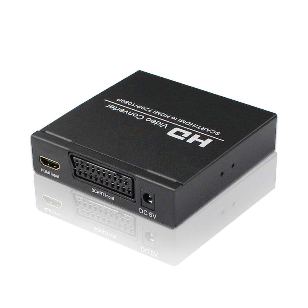 Scart to hdmi Converter 1080p Scart Hdmi-compatible Video Audio Converter Scart Video Audio Adapter Converter