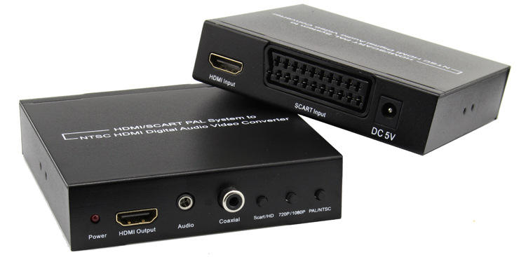 Scart to hdmi Converter 1080p Scart Hdmi-compatible Video Audio Converter Scart Video Audio Adapter Converter
