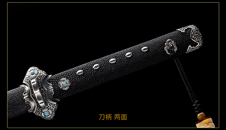 刀弊 中国 周末 周强刀剑作品-听风唐横刀-乌兹钢典藏款（LJG-3524）,周强刀剑艺术馆