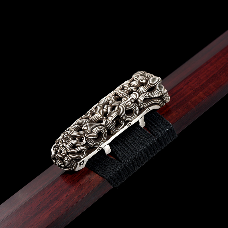 天铁系列银装櫑具剑（LJG-2817）,周强刀剑艺术馆—大师作品/收藏级传统刀剑