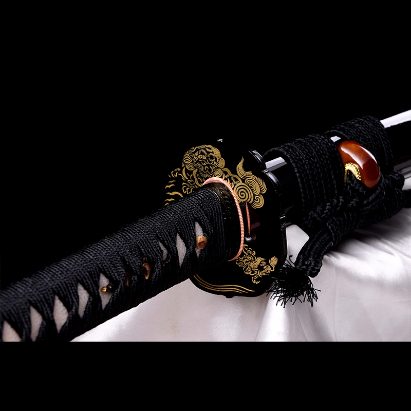 长门直纹武士刀百炼地肌钢（LJG-1337）,周强刀剑艺术馆—大师作品/收藏