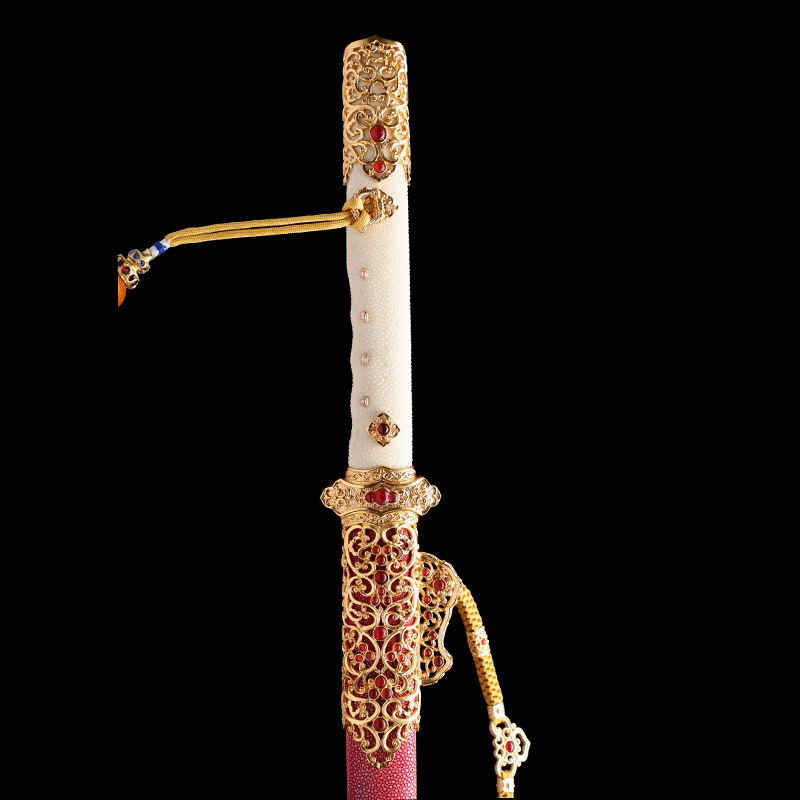 金银钿装唐大刀-升华版（LJG-3389）,周强刀剑艺术馆—大师作品/收藏级