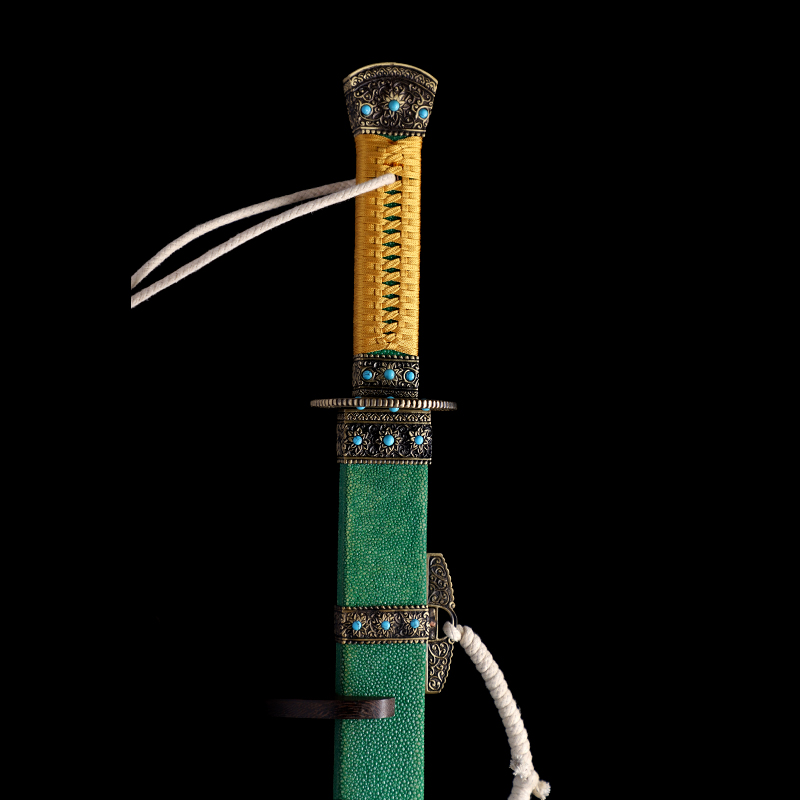 明刀雁翎刀之紫荆-经典版（LJG-3391）,周强刀剑艺术馆—大师作品/收藏级