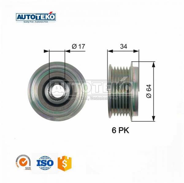 Belt Tensioner Pulley OAP7167