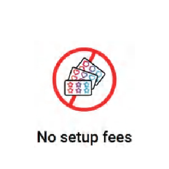No setup fees