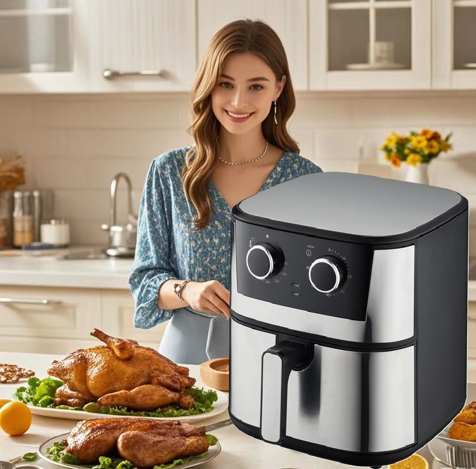 double knobs control airfryer M860W 